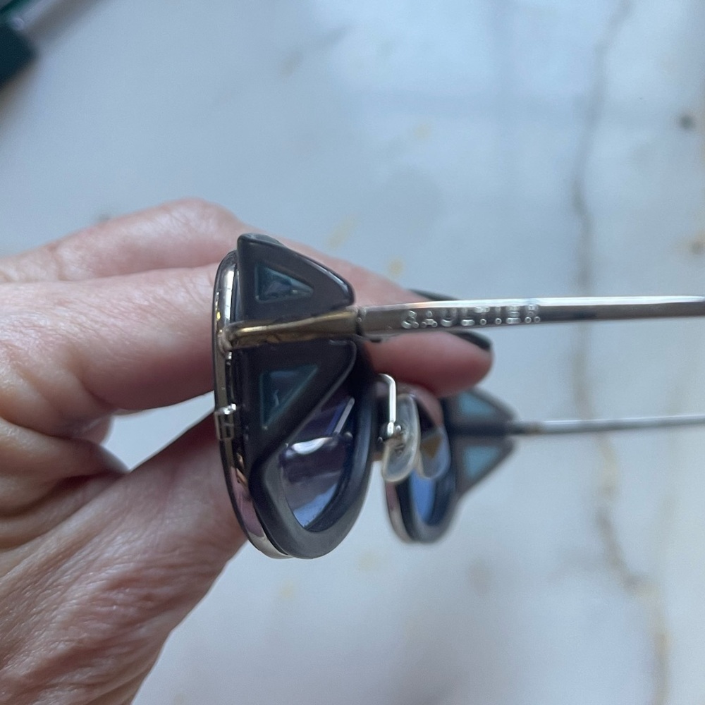 Jean Paul Gaultier Blue and Gold Sunglasses - Picture 4 of 7